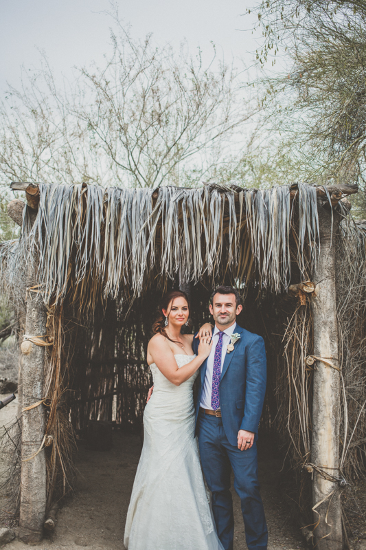 living desert wedding photos