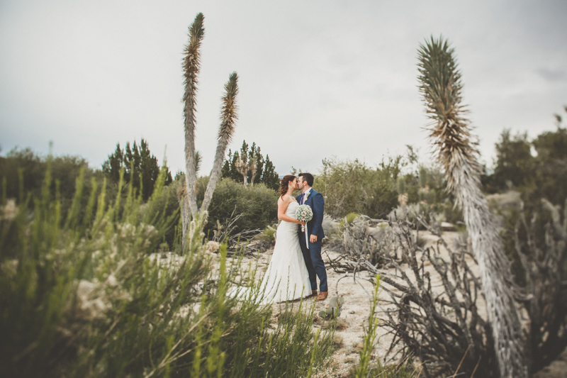 living desert wedding photos