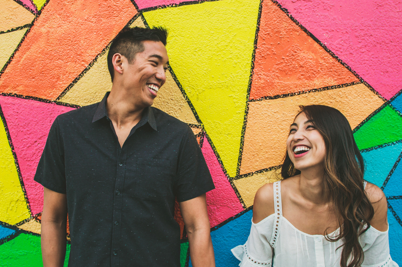 LA engagement photos Abbot Kinney