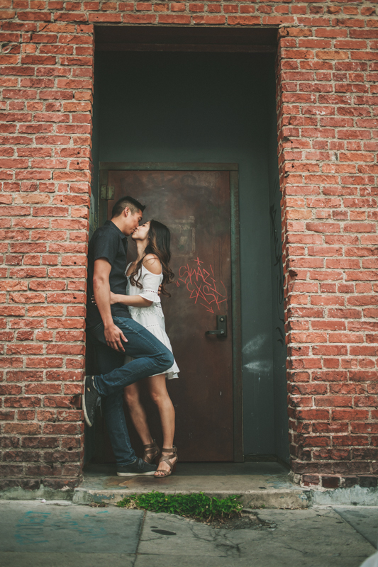 LA engagement photos Abbot Kinney