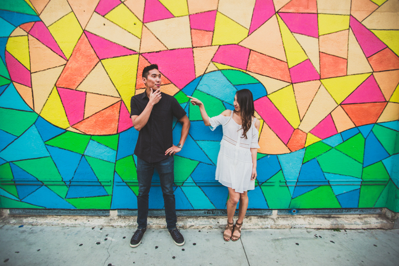 LA engagement photos Abbot Kinney